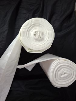 Janitorial White Rolls Trash Bags 33x39 Medium Weight