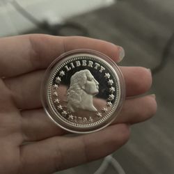 1oz Flying Hair Silver 