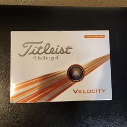 Titleist Velocity Golf Balls Matte Orange 