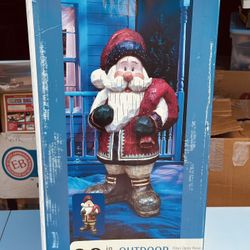 Outdoor Santa Decoration