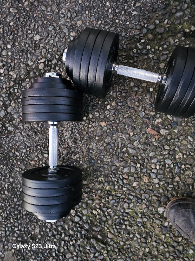 Adjustable Dumbells 52.5lbs 