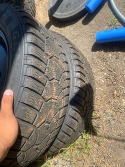Winter tires and wheel