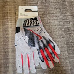 Nike Alpha Elite Baseball Batting Gloves Sz Lg