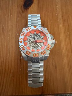 Android Divemaster Silverjet 500M Skeleton Automatic Watch (AD542) - Orange