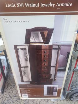 Louis XVl Walnut Jewelry armoire 