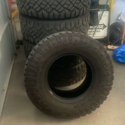 5 Goodyear Wrangler M+S Dirac Tires 35x12.5x17 
