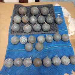 Fishing Lead , Cannon Balls.