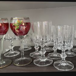 Wine Glasses and Ceramic Container