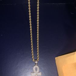 Diamond Aunkh And Chain 10k 