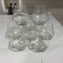 Proper Sipping Snifter Glass set of 8 Pear/Tulip Shape 