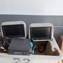 DVD Headrest With  And Wire Harness 