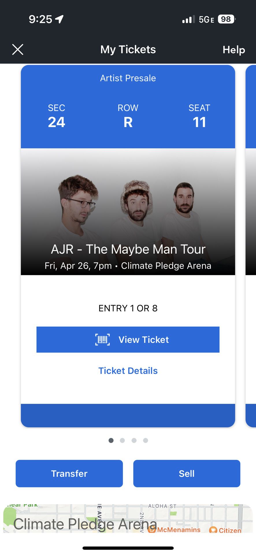 AJR @ Climate Pledge Arena in Seattle 4/26