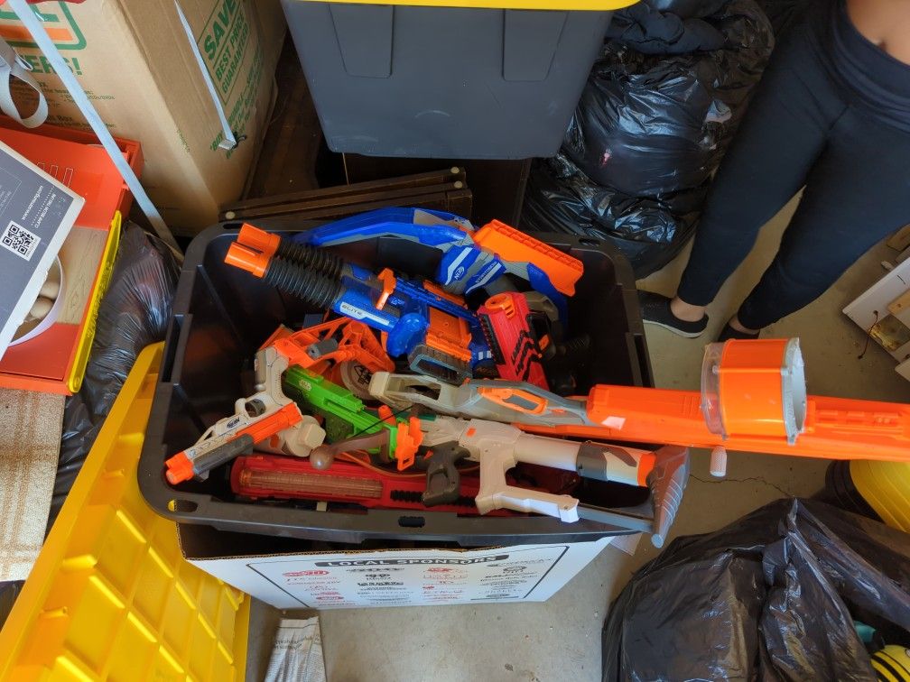 Box Of Nerf Guns