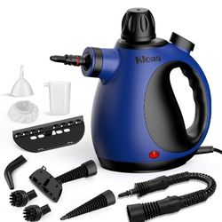 Handheld Steam Cleaner, Steam Cleaner for Home with 10 Accessory Kit, Multipurpose Portable Upholstery Steamer Cleaning with Safety Lock to Remove Gri