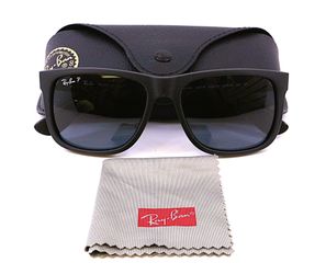 Men's Sunglasses RB4165 622/2V Ray-Ban Justin Black Frame Polarized Lenses