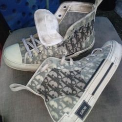 Dior Sneakers High Tops Black White 
