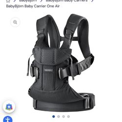 Baby Bjorn Black Mesh Carrier 