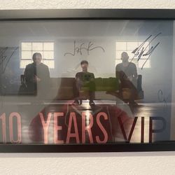10 Years Signed Framed Concert Poster