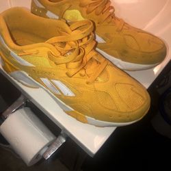 Yellow/White Reeboks