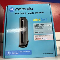 Motorola Docsis 3.1 Modem. New