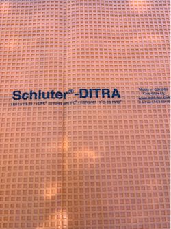 NEW Schlutter DITRA Ceramic Tile Underlayment