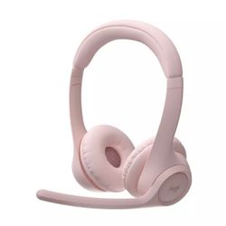 Logitech - Zone 300 Wireless Bluetooth On-ear Headset With Noise-Canceling Pink  Open box item appears new!  The Logitech Zone 300 Wireless Bluetooth 