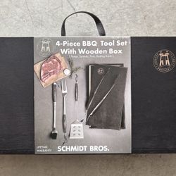 4 Piece BBQ Tools Set 