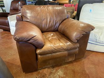 Brown Leather Encino Chair