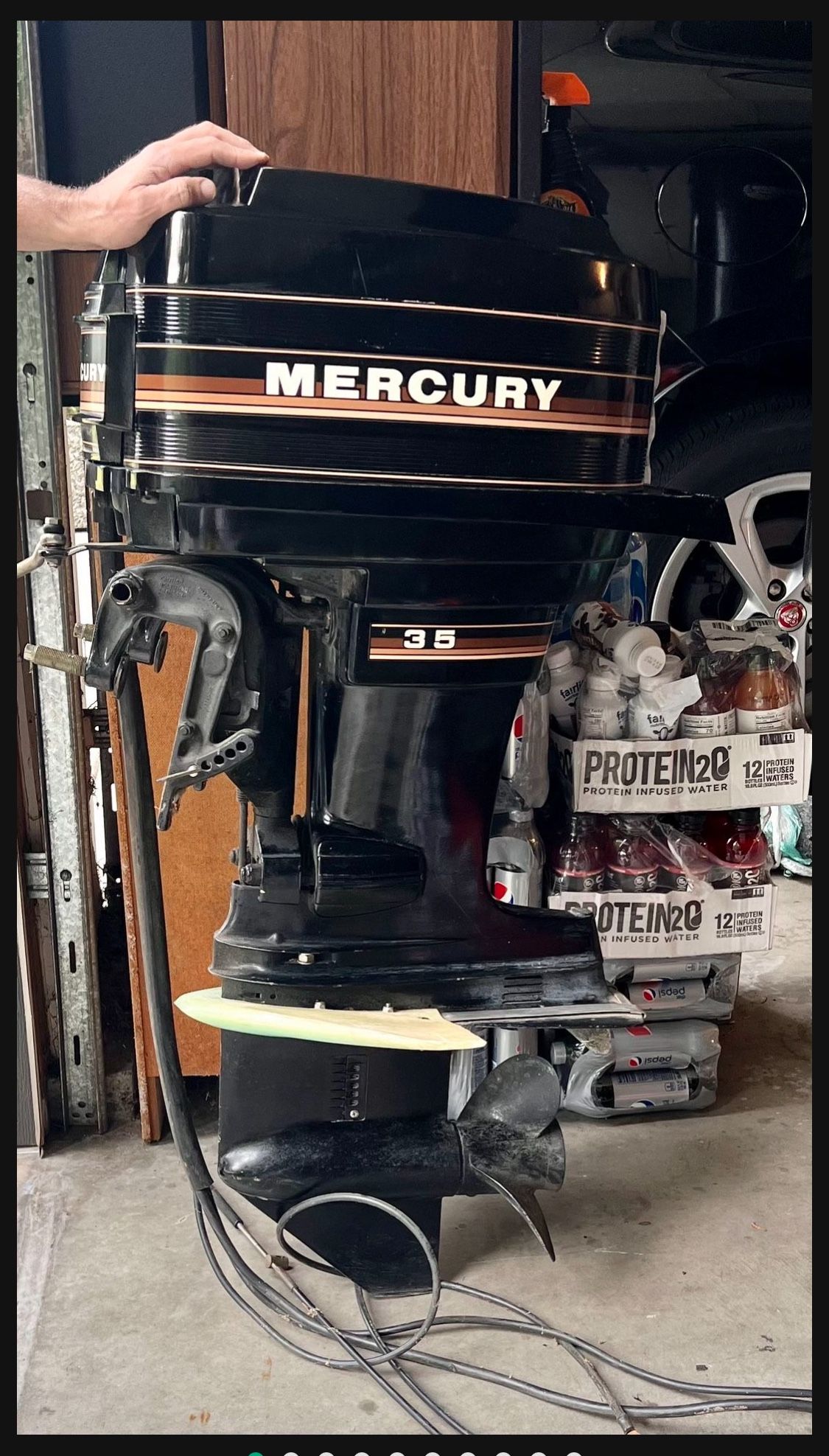 35 HP Mercury Outboard Low Hours, Clean
