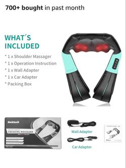 Mo Cuishle Shiatsu Back Shoulder and Neck Massager with Heat