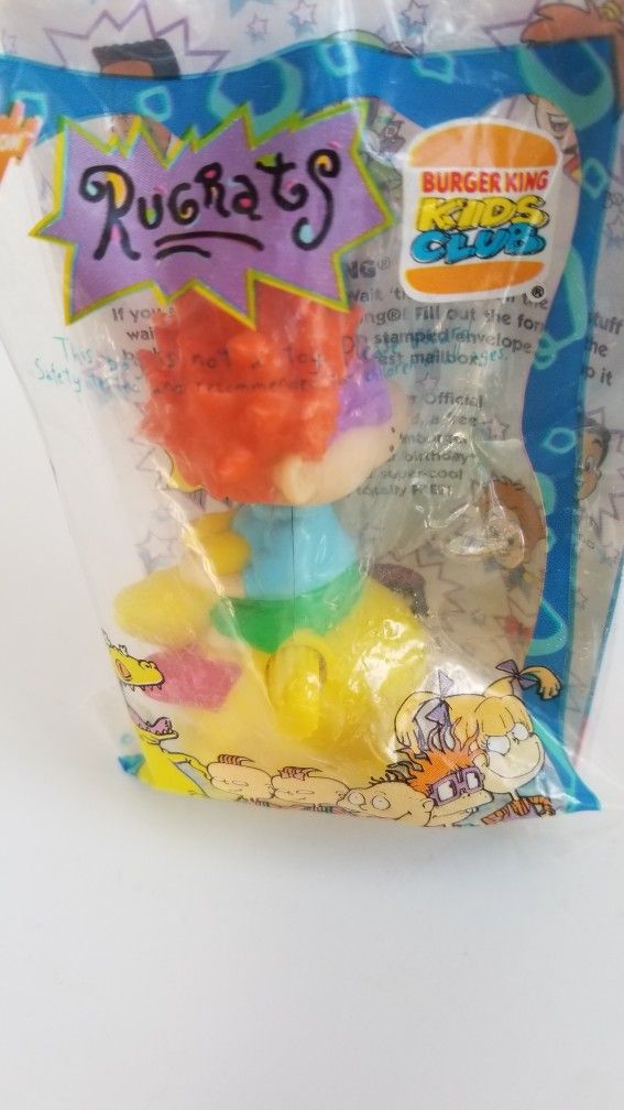 Rugrats Chuckie Burger King Kids Happy Meal Toy Unopened 1998