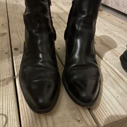 Men Black Quarter Dressed Boots 91/2 