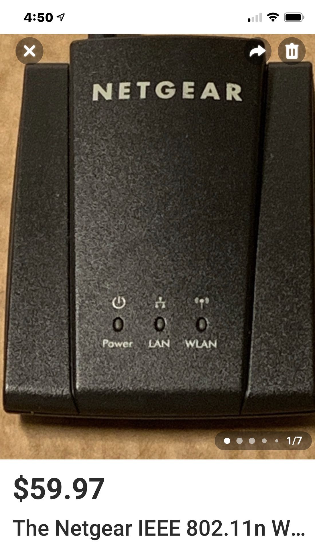 NETGEAR IEEE802.11 - mint condition original cost $60.00