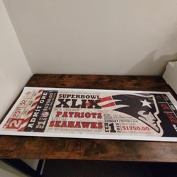 Patriots Super Bowl Poster