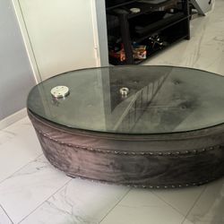 Glass Top Coffee Table 