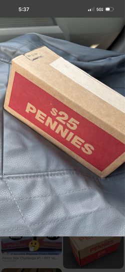 4 sealed penny boxes from the bank contain pennies from 1944 to 2025