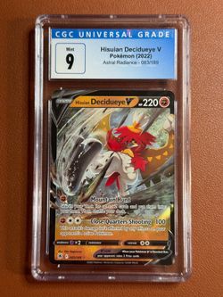 Pokémon TCG Hisuian Decidueye V Sword & Shield - Astral Radiance 083/189 CGC 9