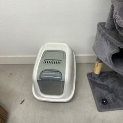 Cat playhouse and potty crate