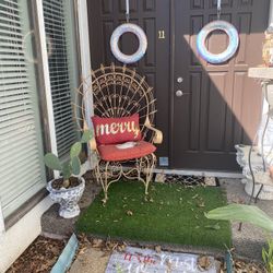 Wrought Iron Throne Chair 