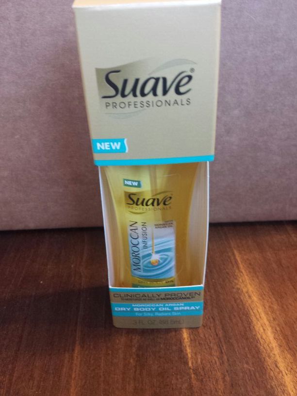 Suave body oil spray