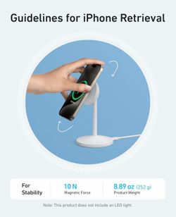Anker MagGo iPhone & Samsung MagSafe Charger Compatible Stand