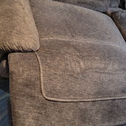 Velvet Couch Makes Into A Bed 