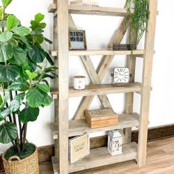 Available NOW! Custom Bookshelf bookshelves Modern farmhouse Solid Wood Hand Built 