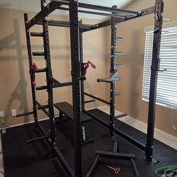 Rogue Power Rack W/ Bench + More