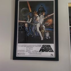 Star Wars Poster In Frame