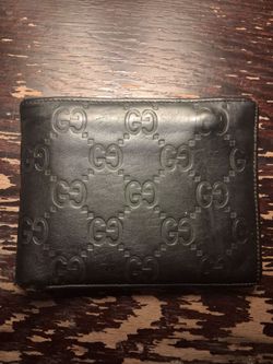 Genuine leather wallet bill fold