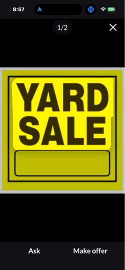 Yard Sale today 8/15/26