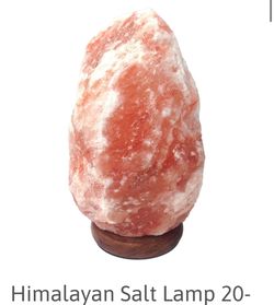 Himalayan Salt Lamp with Wood Base