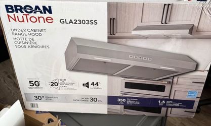 Broan 30 inch Convertible 350 CFM Stainless Under Cabinet Range Hood
