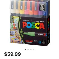 POSCA 16 COLORS MARKER New Set  SET